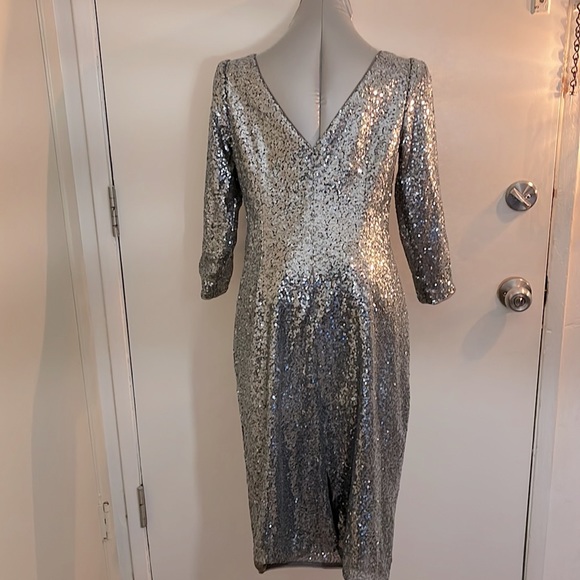 Adrianna Papell Sequined Dress - Picture 3 of 4